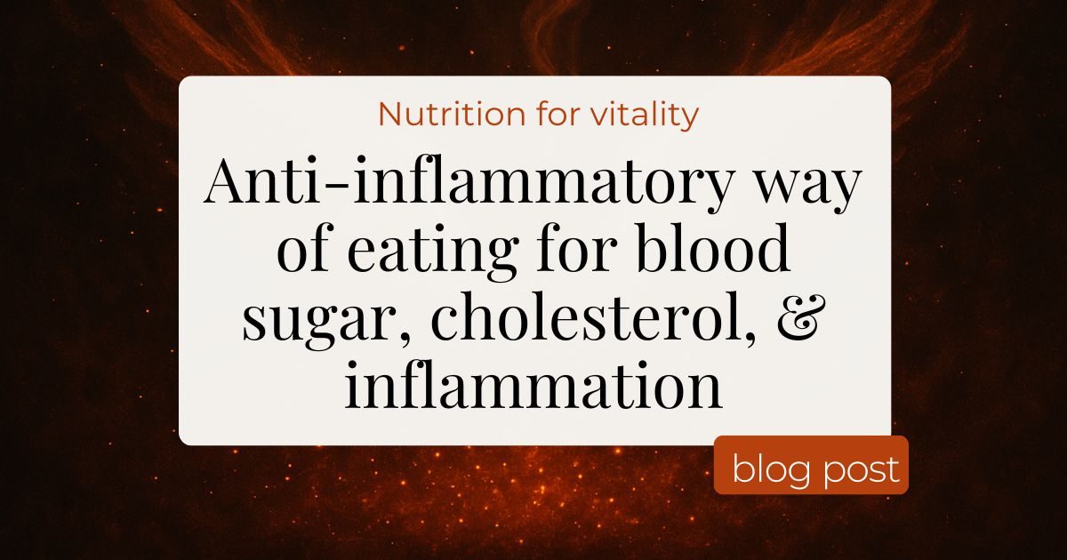 Building an anti-inflammatory meal plan