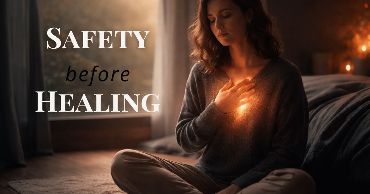 Why safety, not willpower is the real beginning of healing